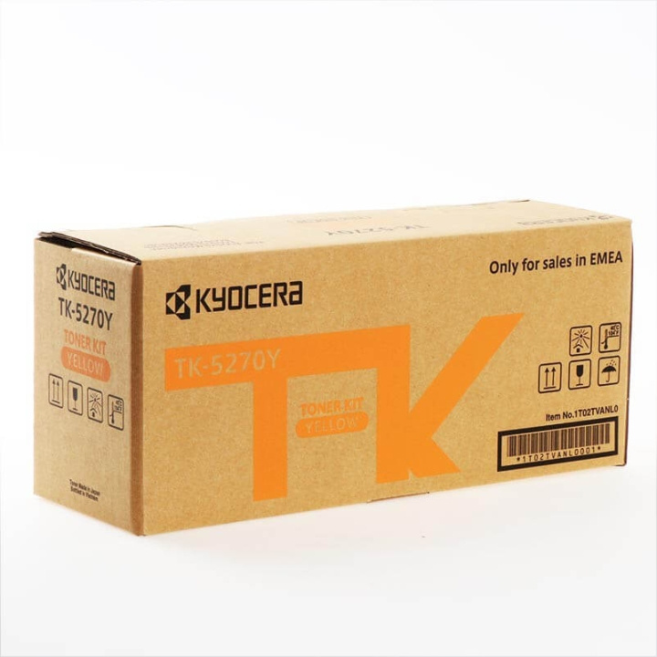 Kyocera Toner 1T02TVANL0 TK-5270 Yellow in the group COMPUTERS & PERIPHERALS / Printers & Accessories / Ink & Toner / Toner / Kyocera at TP E-commerce Nordic AB (C32257)