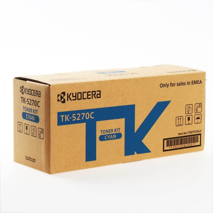 Kyocera Toner 1T02TVCNL0 TK-5270 Cyan in the group COMPUTERS & PERIPHERALS / Printers & Accessories / Ink & Toner / Toner / Kyocera at TP E-commerce Nordic AB (C32259)