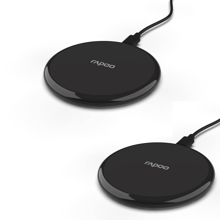 Rapoo Charger QI XC105 Charging Pad Dual 10W Black in the group SMARTPHONE & TABLETS / Chargers & Cables / Wireless Qi chargers at TP E-commerce Nordic AB (C32266)