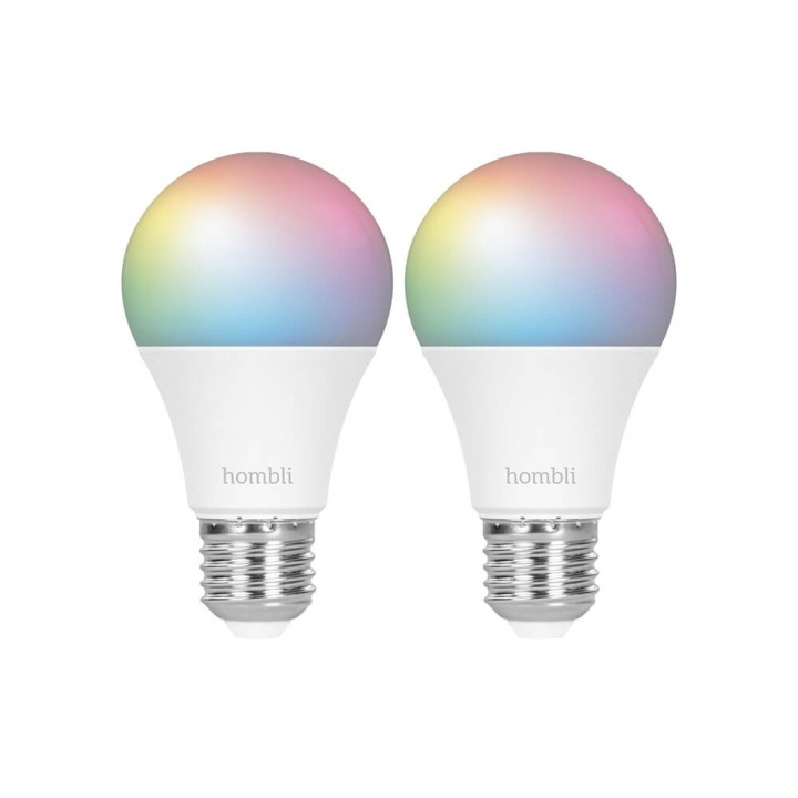 Hombli Smart Lampa E27 9W RGB Promo 2-Pack CCT in the group HOME ELECTRONICS / Lighting / LED lamps at TP E-commerce Nordic AB (C32282)