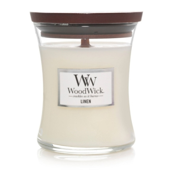 WoodWick Medium - Linen in the group BEAUTY & HEALTH / Fragrance & Perfume / Other fragrances / Scented candles at TP E-commerce Nordic AB (C32522)