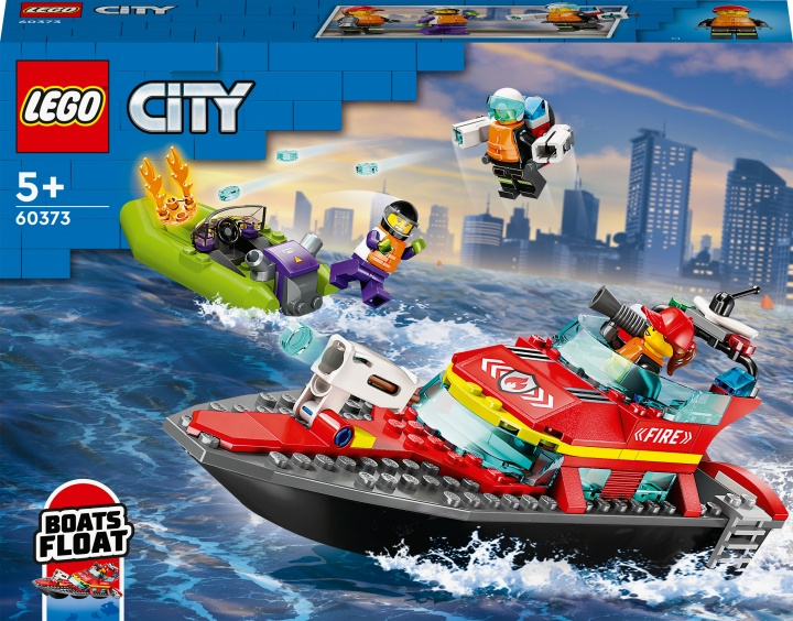 LEGO City Fire 60373 - Fire Rescue Boat in the group TOYS, KIDS & BABY PRODUCTS / Toys / Building toys / Lego at TP E-commerce Nordic AB (C32764)