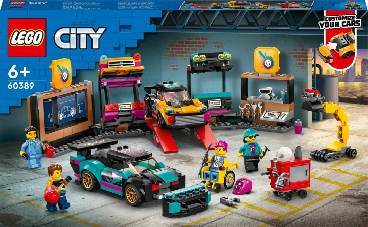 LEGO City Great Vehicles 60389 - Custom Car Garage in the group TOYS, KIDS & BABY PRODUCTS / Toys / Building toys / Lego at TP E-commerce Nordic AB (C32770)