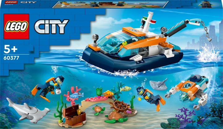 LEGO City Exploration 60377 - Explorer Diving Boat in the group TOYS, KIDS & BABY PRODUCTS / Toys / Building toys / Lego at TP E-commerce Nordic AB (C32796)