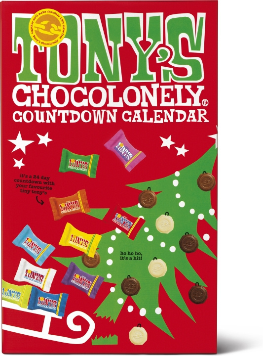 Tony\'s Chocolonely Countdown Calendar - Julkalender, 225 g in the group TOYS, KIDS & BABY PRODUCTS / Toys / Advent calendar at TP E-commerce Nordic AB (C32974)