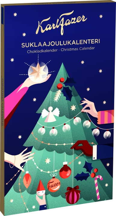 Karl Fazer Choklad julkalender, 200 g in the group TOYS, KIDS & BABY PRODUCTS / Toys / Advent calendar at TP E-commerce Nordic AB (C32994)