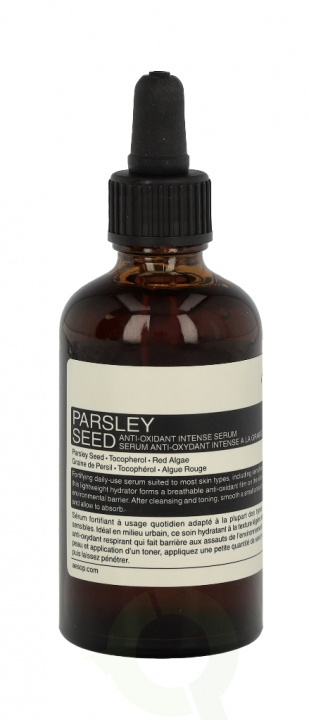 Aesop Parsley Seed Anti-Oxidant Intense Serum carton @ 1 piece x 60 ml in the group BEAUTY & HEALTH / Skin care / Face / Skin serum at TP E-commerce Nordic AB (C33006)
