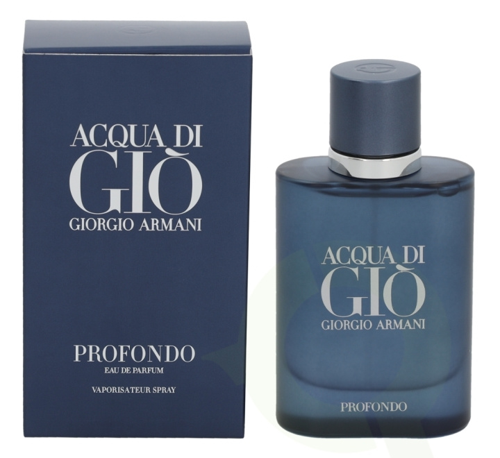 Armani Acqua Di Gio Profondo Edp Spray carton @ 1 bottle x 40 ml in the group BEAUTY & HEALTH / Fragrance & Perfume / Perfumes / Perfume for him at TP E-commerce Nordic AB (C33036)