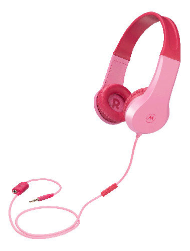 motorola Moto JR200 Headphone Kids wired, pink in the group HOME ELECTRONICS / Audio & Picture / Headphones & Accessories / Headphones at TP E-commerce Nordic AB (C33183)