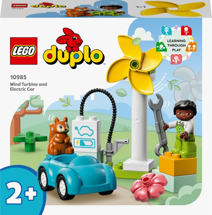 LEGO DUPLO Town 10985 - Wind Turbine and Electric Car in the group TOYS, KIDS & BABY PRODUCTS / Toys / Building toys / Lego at TP E-commerce Nordic AB (C33361)