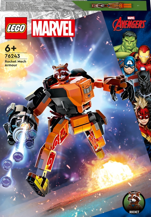 LEGO Super Heroes 76243 - Rocket Mech Armor in the group TOYS, KIDS & BABY PRODUCTS / Toys / Building toys / Lego at TP E-commerce Nordic AB (C33382)