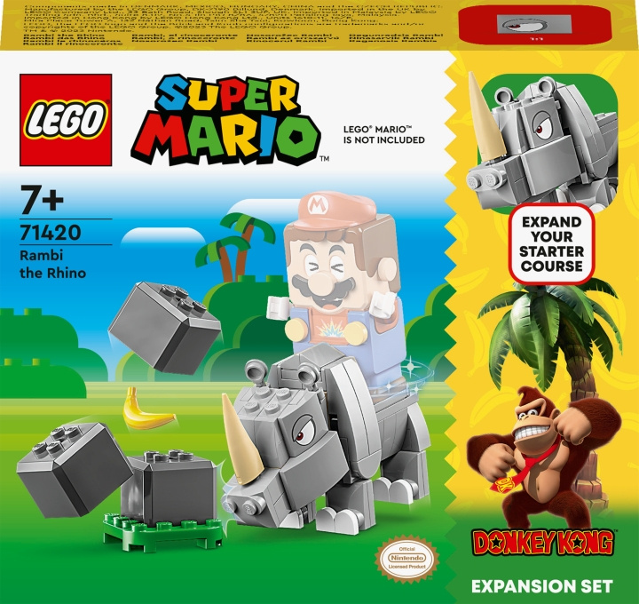 LEGO Super Mario 71420 - Rambi the Rhino Expansion Set in the group TOYS, KIDS & BABY PRODUCTS / Toys / Building toys / Lego at TP E-commerce Nordic AB (C33492)