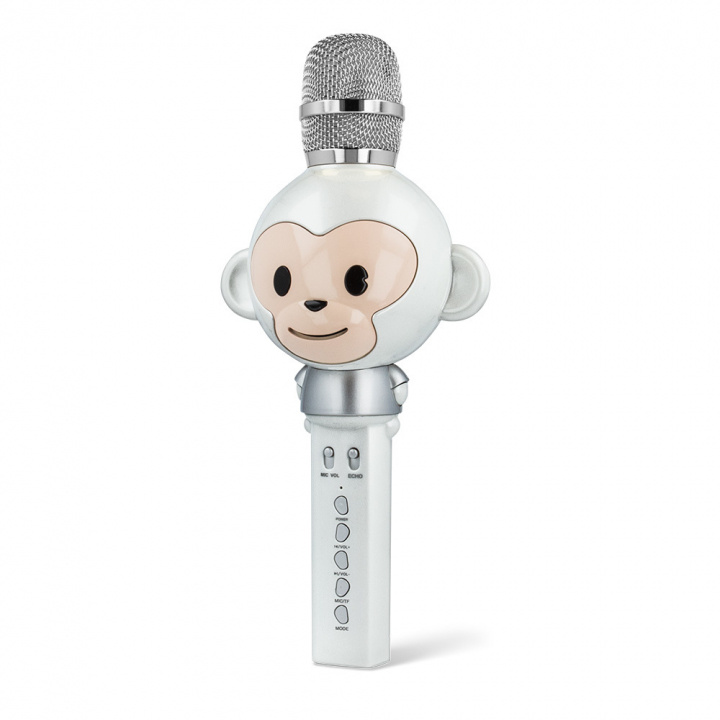 Maxlife Animal MX-100 - Bluetooth Karaoke Microphone with Built-in Speaker, White in the group HOME ELECTRONICS / Audio & Picture / Handheld Microphones at TP E-commerce Nordic AB (C33685)