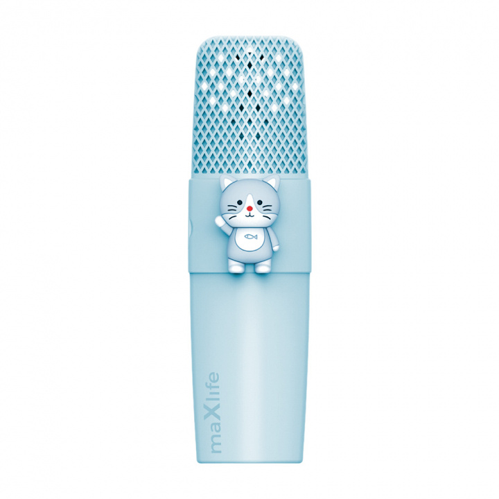 Maxlife Animal MXBM-500 - Bluetooth Karaoke Microphone with Speaker, Blue in the group HOME ELECTRONICS / Audio & Picture / Handheld Microphones at TP E-commerce Nordic AB (C33687)