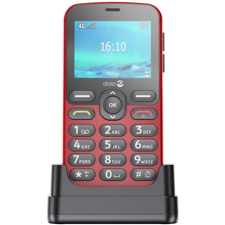 DORO 1881 4G Röd in the group SMARTPHONE & TABLETS / Mobile phones & smartphones at TP E-commerce Nordic AB (C33728)