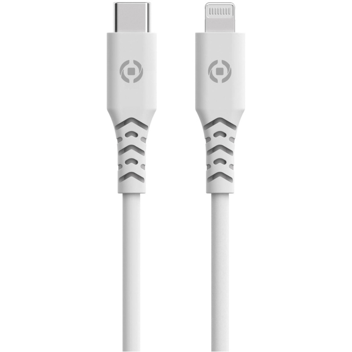 Celly Planet USB-C - Lightning-kabel 1,5m av 100% återvunnen plast Vit in the group SMARTPHONE & TABLETS / Chargers & Cables / Cables / Cables Lightning at TP E-commerce Nordic AB (C33792)