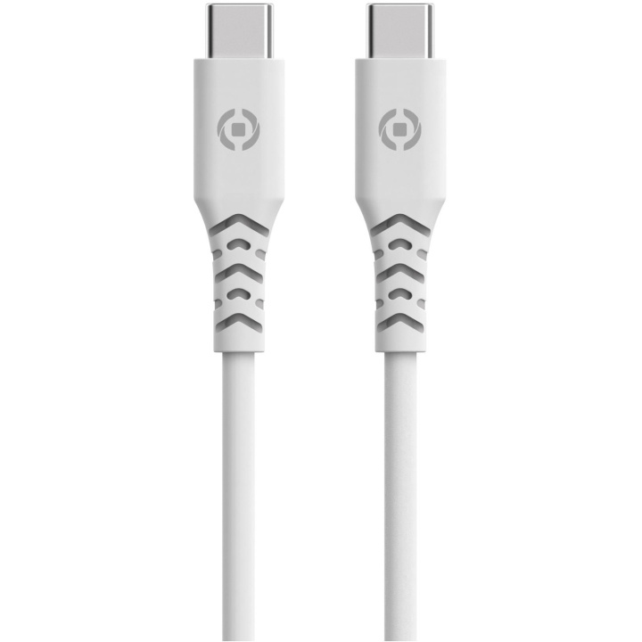 Celly Planet USB-C - USB-C-kabel 1,5m av 100% återvunnen plast Vit in the group SMARTPHONE & TABLETS / Chargers & Cables / Cables / Cables Type C at TP E-commerce Nordic AB (C33793)