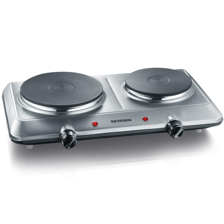 Severin Kokplatta Dubbel Rostfri DK1014 2500W. in the group HOME, HOUSEHOLD & GARDEN / Household appliances / Cooktops and Hot plates at TP E-commerce Nordic AB (C33824)
