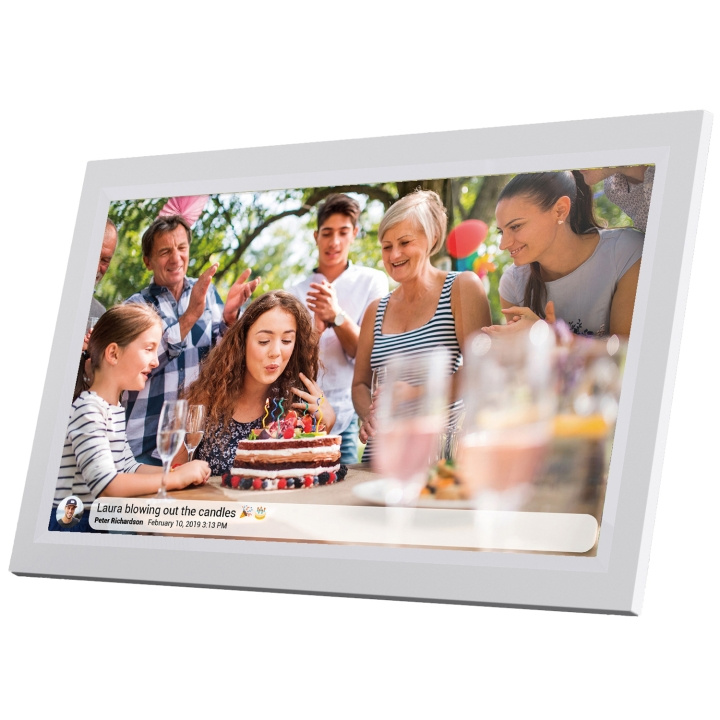 DENVER 15.6” FULL HD digital Wi-Fi photoframe with FRAMEO photo software White in the group HOME ELECTRONICS / Audio & Picture / Digital photo frame at TP E-commerce Nordic AB (C33844)