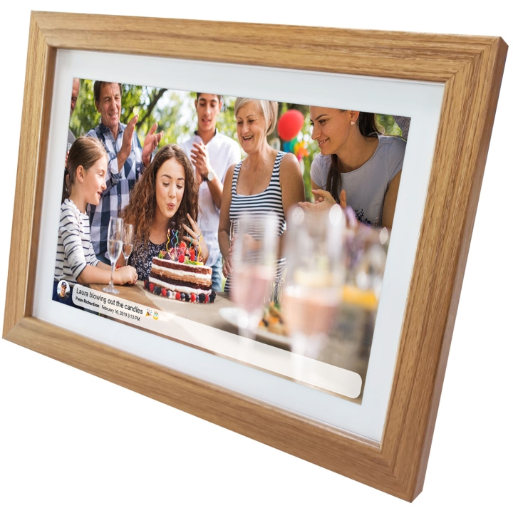 DENVER 15.6” FULL HD digital Wi-Fi photoframe with FRAMEO photo software Light wood in the group HOME ELECTRONICS / Audio & Picture / Digital photo frame at TP E-commerce Nordic AB (C33845)