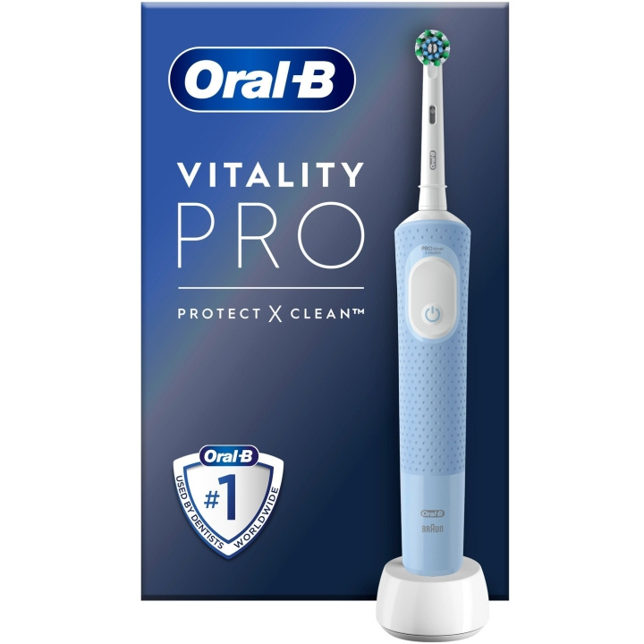 Oral B Eltandborste Vitality Pro Vapor Blue CA HBOX in the group BEAUTY & HEALTH / Oral care / Electric toothbrushes at TP E-commerce Nordic AB (C33860)