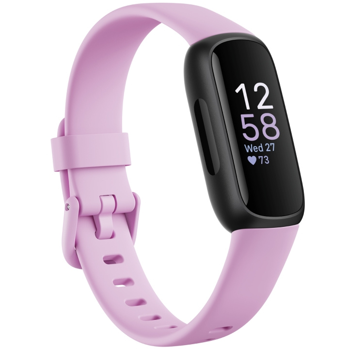 Fitbit Inspire 3, Black/Lilac Bliss in the group Sport, leisure & Hobby / Smartwatch & Activity trackers / Activity bracelets at TP E-commerce Nordic AB (C33909)