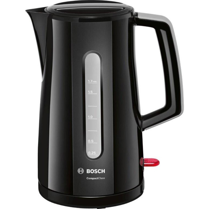 bosch Vattenkokare TWK3A013 1,7L Svart Auto off in the group HOME, HOUSEHOLD & GARDEN / Household appliances / Water & Juice / Kettles at TP E-commerce Nordic AB (C33933)