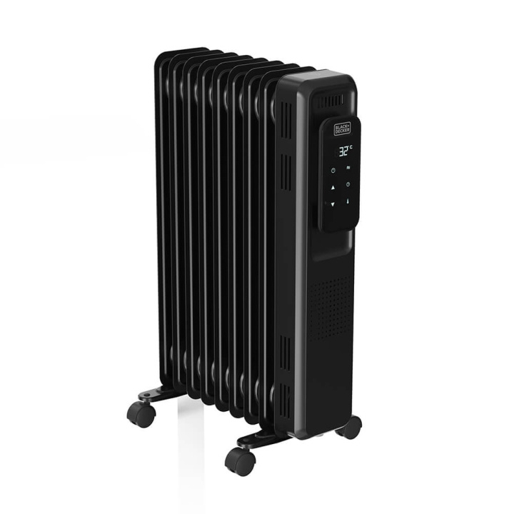 BLACK+DECKER Oil Heater Digital 2000W Black in the group HOME, HOUSEHOLD & GARDEN / Fans & Climate products / Radiators at TP E-commerce Nordic AB (C34650)