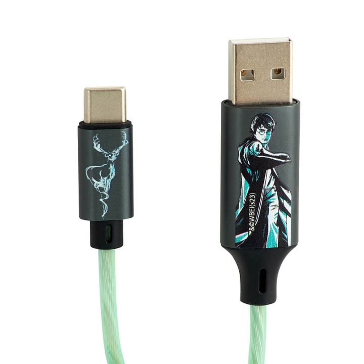 Harry Potter USB A to C Light-Up 1,2m Patronus in the group SMARTPHONE & TABLETS / Chargers & Cables / Cables / Cables Type C at TP E-commerce Nordic AB (C34659)