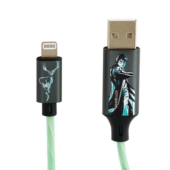 Harry Potter USB A to Lightning Light-Up 1,2m MFI Patronus in the group SMARTPHONE & TABLETS / Chargers & Cables / Cables / Cables Lightning at TP E-commerce Nordic AB (C34660)