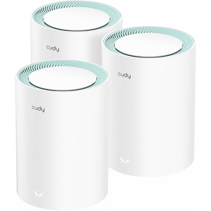 CUDY Mesh Solution M1300 3-pk AC1200 Gigabit in the group COMPUTERS & PERIPHERALS / Network / Mesh Network at TP E-commerce Nordic AB (C34666)