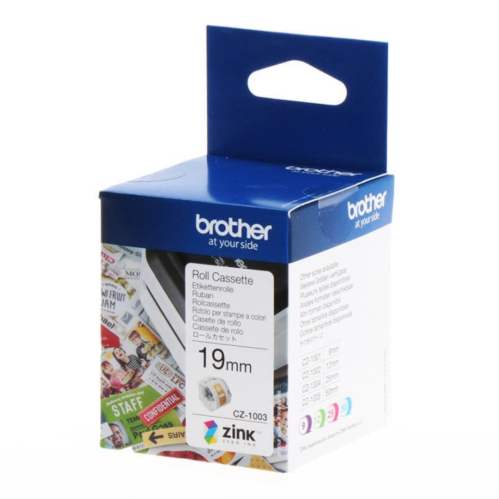 Brother Tape CZ1003 19mm Vit in the group COMPUTERS & PERIPHERALS / Printers & Accessories / Ink & Toner / Toner / Brother at TP E-commerce Nordic AB (C34691)