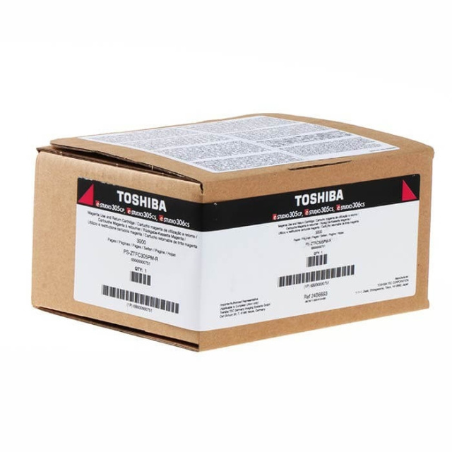 Toshiba Toner 6B000000750 T-305P-R Magenta in the group COMPUTERS & PERIPHERALS / Printers & Accessories / Ink & Toner / Toner / Toshiba at TP E-commerce Nordic AB (C35057)