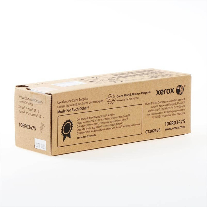 Xerox Toner 106R03475 Yellow in the group COMPUTERS & PERIPHERALS / Printers & Accessories / Ink & Toner / Toner / Xerox at TP E-commerce Nordic AB (C35123)