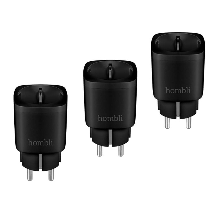 Hombli EU Smart Plug Promo Pack 2+1 Black in the group HOME, HOUSEHOLD & GARDEN / Smart home / Smart plugs at TP E-commerce Nordic AB (C35262)