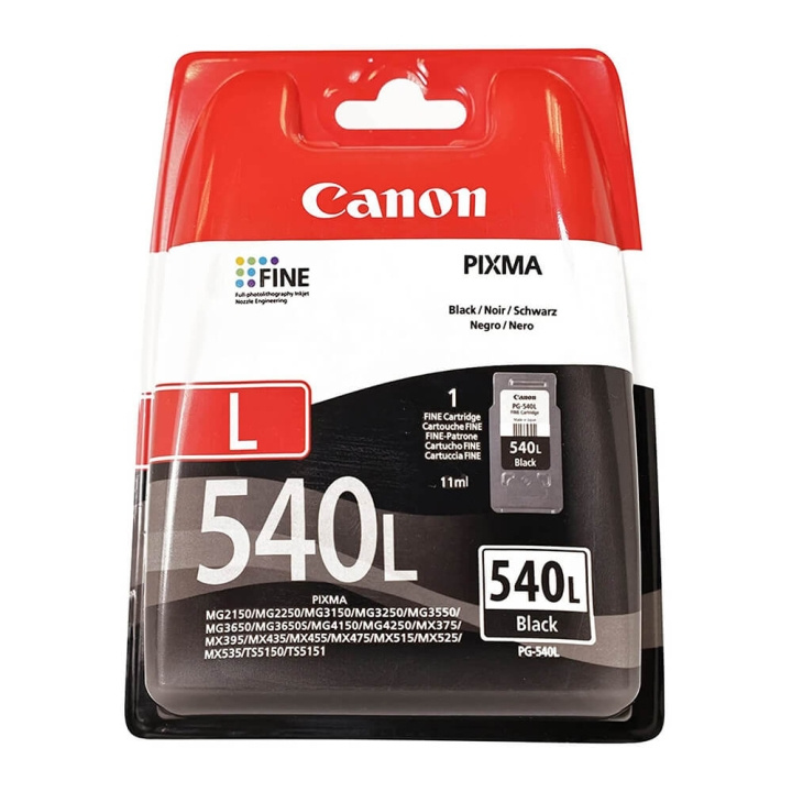 CANON Ink 5224B001 PG-540L Black in the group COMPUTERS & PERIPHERALS / Printers & Accessories / Ink & Toner / Toner / Canon at TP E-commerce Nordic AB (C35288)