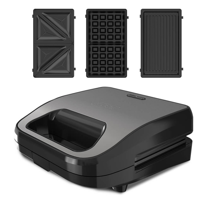 BLACK+DECKER Sandwich Maker Grill Sandwich Waffle in the group HOME, HOUSEHOLD & GARDEN / Household appliances / Toasters & Bread grills / Table grills & Raclette at TP E-commerce Nordic AB (C35326)