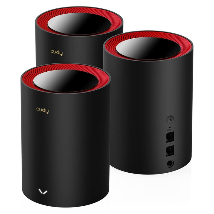 CUDY Mesh Solution M3000 3-pk AX3000 Gigabit Wi-Fi 6 2.5G in the group COMPUTERS & PERIPHERALS / Network / Mesh Network at TP E-commerce Nordic AB (C35337)