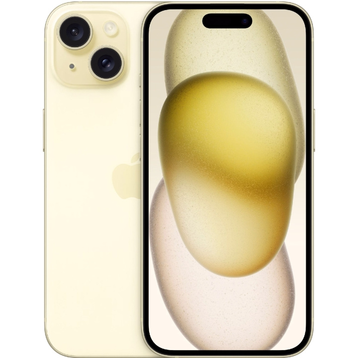 Apple iPhone 15 128GB Yellow in the group SMARTPHONE & TABLETS / Mobile phones & smartphones at TP E-commerce Nordic AB (C35400)
