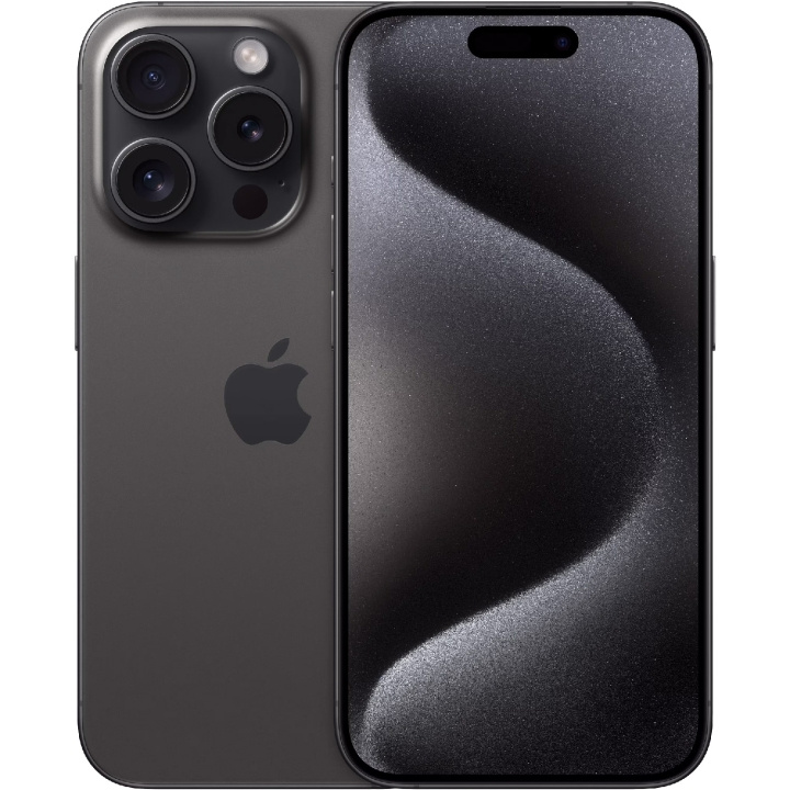 Apple iPhone 15 Pro 128GB Black Titanium in the group SMARTPHONE & TABLETS / Mobile phones & smartphones at TP E-commerce Nordic AB (C35412)