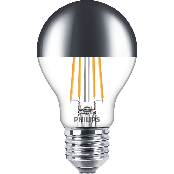 Philips LED E27 Normal Filament Toppförspeglad Dimbar 50W 650lm in the group HOME ELECTRONICS / Lighting / LED lamps at TP E-commerce Nordic AB (C35435)