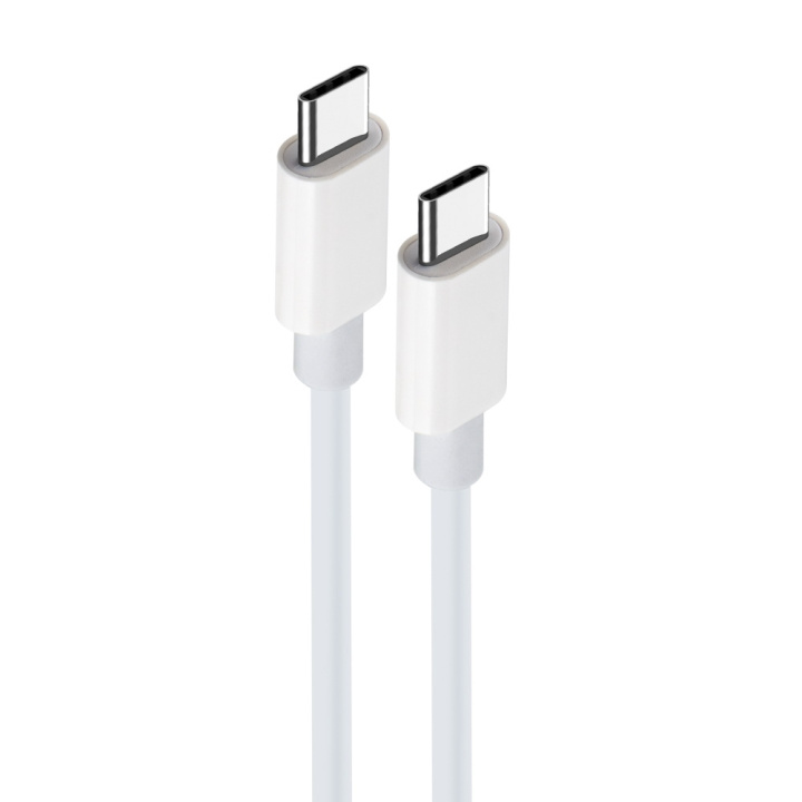 Maxlife MXUC-05 cable USB-C - USB-C 2,0 m 60W white in the group SMARTPHONE & TABLETS / Chargers & Cables / Cables / Cables Type C at TP E-commerce Nordic AB (C35444)