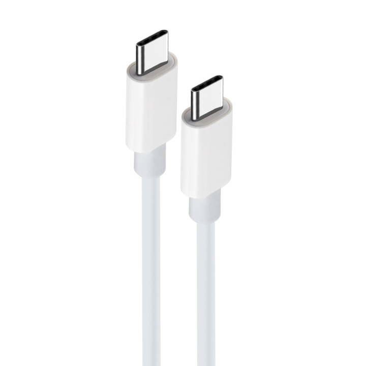 Maxlife MXUC-05 Charging cable USB-C - USB-C, 2m 60W, white in the group SMARTPHONE & TABLETS / Chargers & Cables / Cables / Cables Type C at TP E-commerce Nordic AB (C35444)