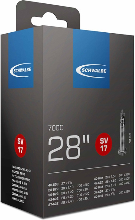 Schwalbe SV17 Cykel Inner Tube 28 in the group Sport, leisure & Hobby / Sports equipment / Bicycle accessories / Other bike accessories at TP E-commerce Nordic AB (C36575)
