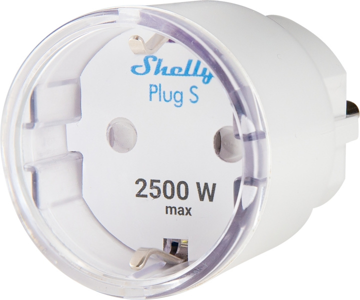 Shelly Plus Plug S Fjärrkontrolluttag in the group HOME, HOUSEHOLD & GARDEN / Smart home / Smart plugs at TP E-commerce Nordic AB (C36630)