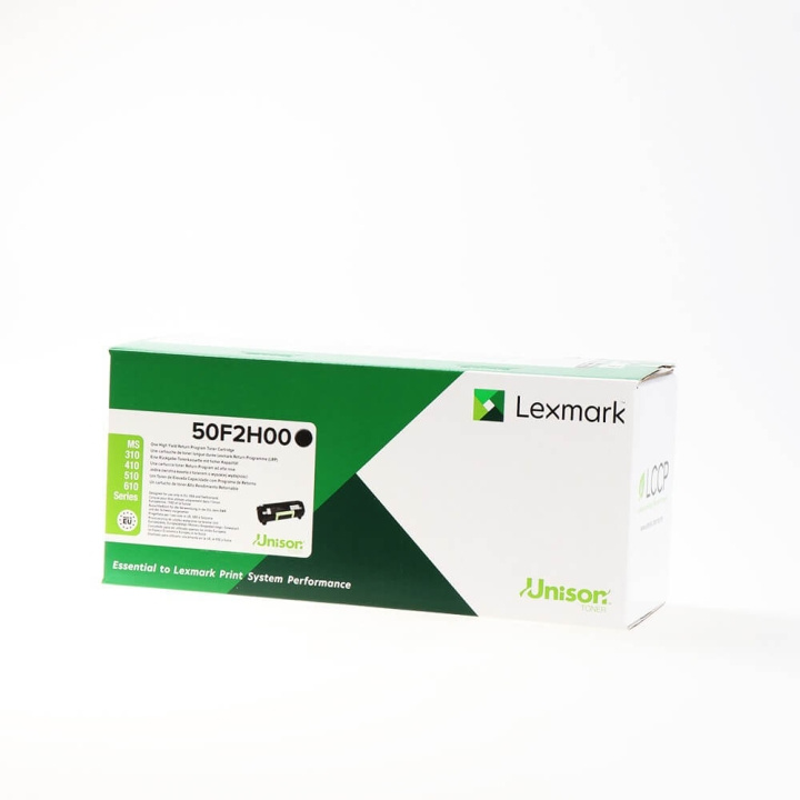 Lexmark Toner 50F2H00 Black High Yield, Return in the group COMPUTERS & PERIPHERALS / Printers & Accessories / Ink & Toner / Toner / Lexmark at TP E-commerce Nordic AB (C36658)