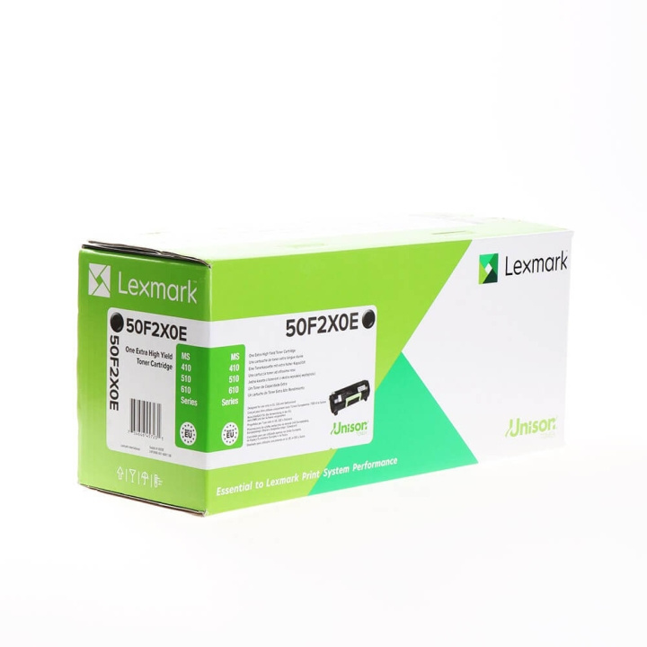 Lexmark Toner 50F2X0E Black Extra High Yield, Corporate Return in the group COMPUTERS & PERIPHERALS / Printers & Accessories / Ink & Toner / Toner / Lexmark at TP E-commerce Nordic AB (C36663)