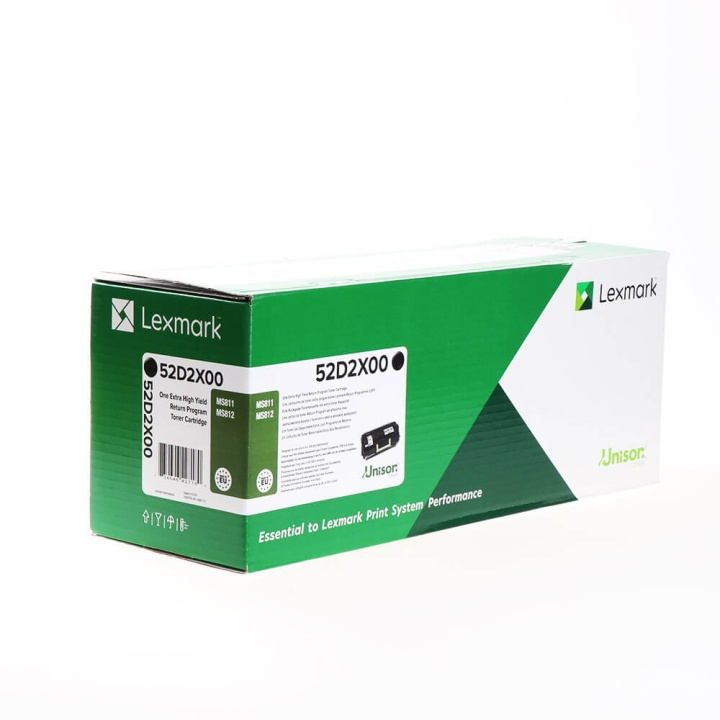 Lexmark Toner 52D2X00 Black Extra High Yield, Return in the group COMPUTERS & PERIPHERALS / Printers & Accessories / Ink & Toner / Toner / Lexmark at TP E-commerce Nordic AB (C36671)