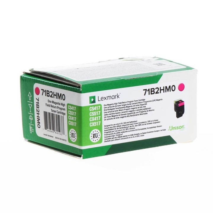 Lexmark Toner 71B2HM0 Magenta High Yield, Return in the group COMPUTERS & PERIPHERALS / Printers & Accessories / Ink & Toner / Toner / Lexmark at TP E-commerce Nordic AB (C36703)