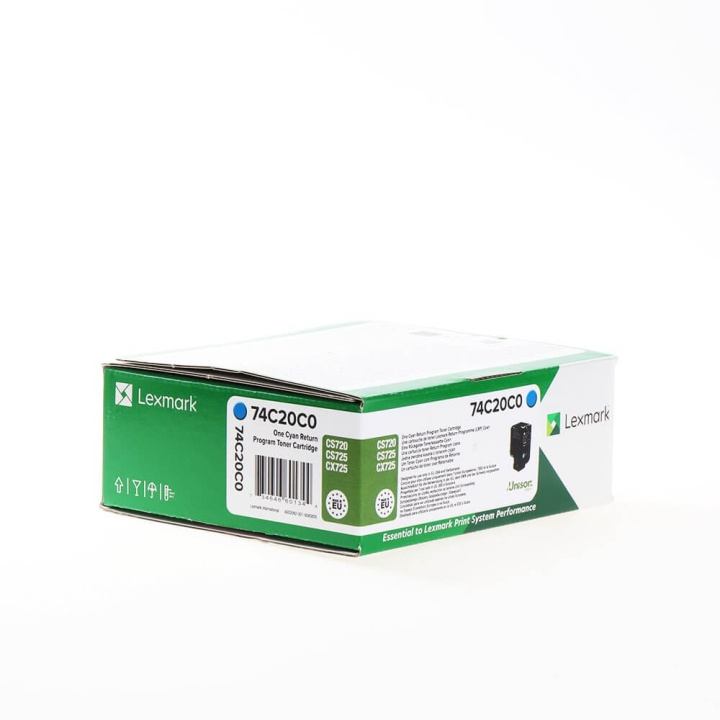 Lexmark Toner 74C20C0 Cyan, Return in the group COMPUTERS & PERIPHERALS / Printers & Accessories / Ink & Toner / Drums / Lexmark at TP E-commerce Nordic AB (C36705)